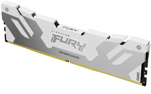 Kingston FURY Renegade DDR5 RGB Silber/Weiß XMP 24GB 8400MT/s CL40 CUDIMM Desktop Gaming Speicher Einzelmodul - KF584CU40RWA-24 Kingston FURY Renegade DDR5 RGB Silber/Weiß XMP 24GB 8400MT/s CL40 CUDIMM Desktop Gaming Speicher Einzelmodul - KF584CU40RWA-24 von KINGSTON FURY