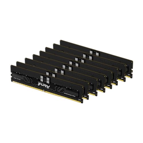 Kingston Fury Renegade Pro Expo 128GB 6000MT/s DDR5 ECC Reg CL32 DIMM (Kit mit 8) Speicher Übertaktbares ECC Registered DIMM - KF560R32RBEK8-128 von Kingston