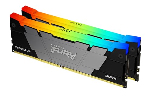 Kingston Fury Renegade RGB 16GB 3200MT/s DDR4 CL16 DIMM (Kit mit 2) Desktop Gaming Speicher - KF432C16RB2AK2/16 von Kingston