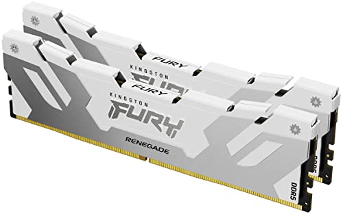 Kingston FURY Renegade DDR5 RGB Silber/Weiß XMP 32GB (2x16GB) 6400MT/s CL32 DIMM Desktop Gaming Speicher Kit mit 2 - KF564C32RWAK2-32 Kingston FURY Renegade DDR5 RGB Silber/Weiß XMP 32GB (2x16GB) 6400MT/s CL32 DIMM Desktop Gaming Speicher Kit mit 2 - KF564C32RWAK2-32 von KINGSTON FURY