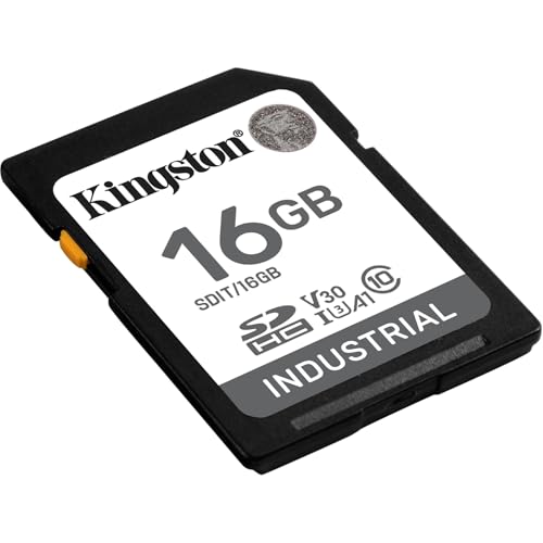 Kingston Industrial 16 GB SDHC Speicherkarte, schwarz, UHS-I U3, Class 10, V30 Kingston Industrial 16 GB SDHC Speicherkarte, schwarz, UHS-I U3, Class 10, V30 von Kingston
