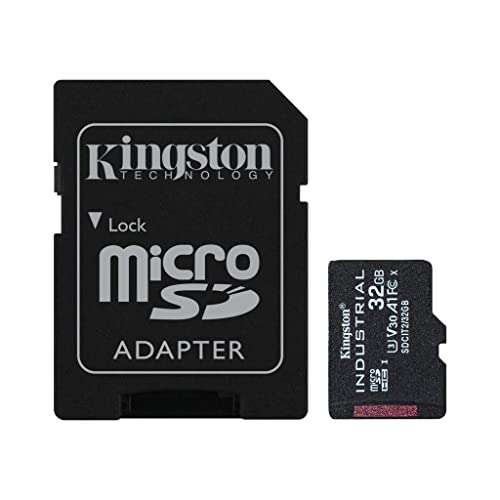 Kingston Industrial microSD - 32GB microSDHC Industrial C10 A1 pSLC Karte + SD-Adapter - SDCIT2/32GB von Kingston