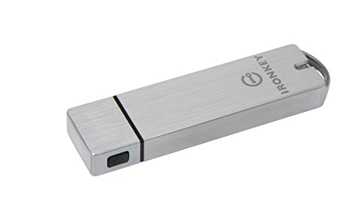 Kingston IronKey S1000 verschlüsselter USB-Stick 32GB Integrierter Kryptochip und zertifiziert für FIPS 140-2 Level 3 - IKS1000B/32GB von Kingston