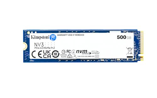 Kingston NV3 NVMe PCIe 4.0 Interne SSD 500GB M.2 2280-SNV3S/500G Kingston NV3 NVMe PCIe 4.0 Interne SSD 500GB M.2 2280-SNV3S/500G von Kingston