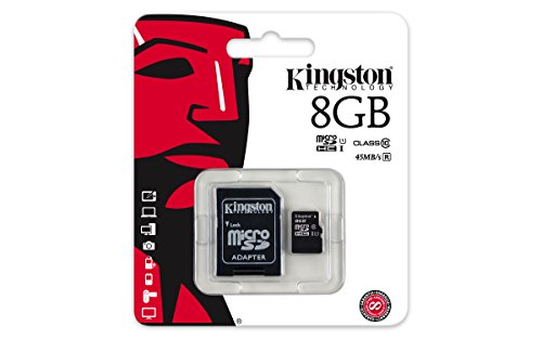 Kingston SDC10G2/8GB microSD Klasse 10 bis zu 45MB/s Speicherkarte (mit SD-Adapter) von Kingston