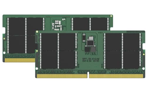 Kingston ValueRAM 96GB 5600MT/s DDR5 Non-ECC CL46 SODIMM (Kit mit 2) 2Rx8 KVR56S46BD8K2-96 Laptop-Speicher von Kingston