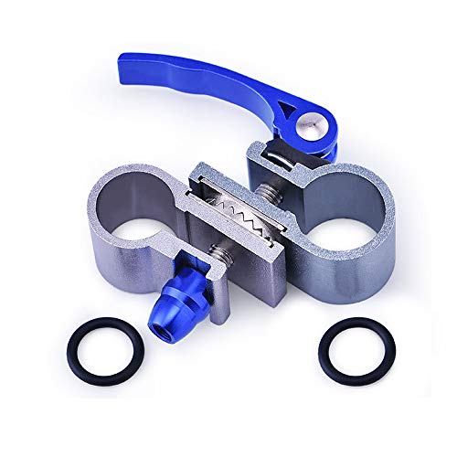 Kingt Sonnenschirm Angelschirm Halter Balkongeländer Aluminiumlegierung Balkonschirm-Halterung als Schirm-Ständer 360 ° drehbar mit den Durchmesser 22 / 25mm von Kingt