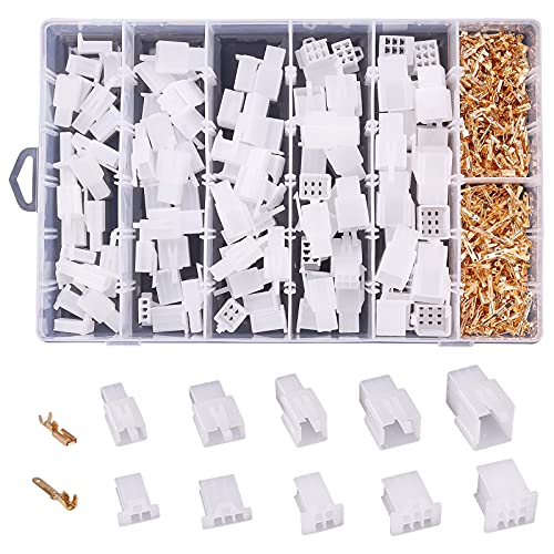 Kinstecks ​​580 STÜCKE 2,8 mm Flachsteckhülsen Flachstecker Set 2 3 4 6 9Pin Kfz-Elektrokabel-Steckverbinder-Kit für Motorrad Motorrad Auto Lkw Roller Boote Elektrische Instrumente von Kinstecks