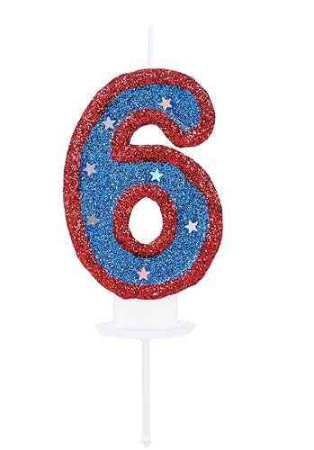 Kinsynko 3D Zahl 6 Kerze für Geburtstag Kuchen Junge Mädchen 6 Jahre alt Cake Topper, Blue Hero 6 Geburtstag Kerze Kinder Superhelden Thema Party Kuchen Dekoration Kinsynko 3D Zahl 6 Kerze für Geburtstag Kuchen Junge Mädchen 6 Jahre alt Cake Topper, Blue Hero 6 Geburtstag Kerze Kinder Superhelden Thema Party Kuchen Dekoration von Kinsynko