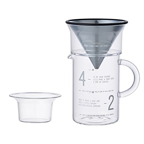 KINTO Pour-Over Kaffee Kanne mit Edelstahl Filter?-?langsam Kaffee Stil von Kinto
