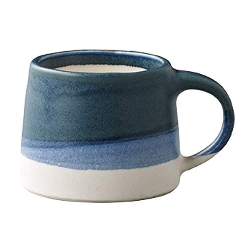 KINTO Tasse SCS-S03, 110 ml, 0,11 l, Marineblau, Weiß, Porzellan 20752, hergestellt in Japan von Kinto