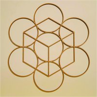 Hexaeder Internal 8"/20, 32cm Grid Cut von KintsugiCrystals