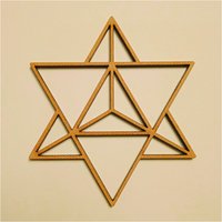 Merkaba 3"/7, 62cm Grid Cut/Zweidimensional von KintsugiCrystals