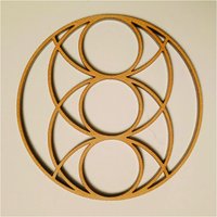 Vesica Piscis Ii 3"/7, 62cm Grid Cut von KintsugiCrystals