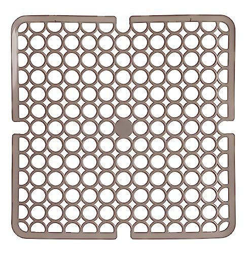 Kinvara SPÜLBECKEN Einlage 28x28cm eckig Spülbeckenmatte Spülbeckeneinlage Spülmatte Abtropfmatte Matte 4-Varianten 85 (Beige) von Kinvara