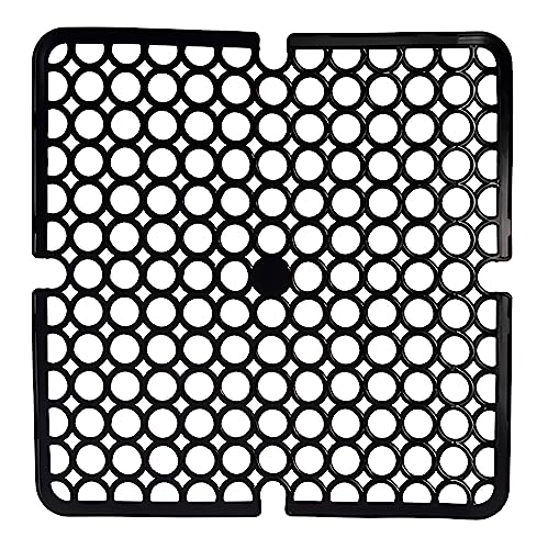 Kinvara SPÜLBECKEN Einlage 28x28cm eckig Spülbeckenmatte Spülbeckeneinlage Spülmatte Abtropfmatte Matte 4-Varianten 85 (Schwarz) von Kinvara