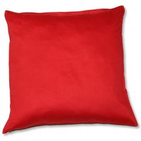 Baumwoll-Satin Kissenhülle Uni 2x 40/40 cm, Farbe rot von Kinzler
