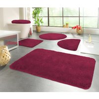 KiNZLER Badematte "Chaozhou" Höhe 20 mm rutschhemmend beschichtet fußbodenheizungsgeeignet Badteppich, Uni Farben, weich, als rechteckig, rund & Set erhältlich von Kinzler