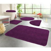 KiNZLER Badematte "Chaozhou" Höhe 20 mm rutschhemmend beschichtet fußbodenheizungsgeeignet Badteppich, Uni Farben, weich, als rechteckig, rund & Set erhältlich von Kinzler