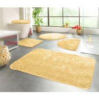 KiNZLER Badematte "Chaozhou" Höhe 20 mm rutschhemmend beschichtet fußbodenheizungsgeeignet Badteppich, Uni Farben, weich, als rechteckig, rund & Set erhältlich von Kinzler