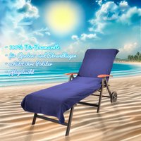 KiNZLER Strandtuch "Frottier-Liegenbezug, 100% Baumwolle", (Spar-Set, 2 St., 2er Set Saunahandtücher 78 x 200 cm), Liegen-Handtuch, Uni Farben, weich & flauschig, auch als 2er Set von Kinzler