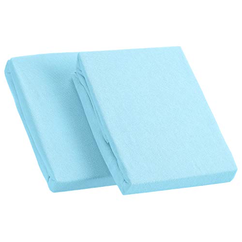 Kinzler C-10048/16 Mikrofaser Frottee Spannbetttuch Uni, 2x 90-100x190-200 cm, hellblau Kinzler C-10048/16 Mikrofaser Frottee Spannbetttuch Uni, 2x 90-100x190-200 cm, hellblau von Kinzler