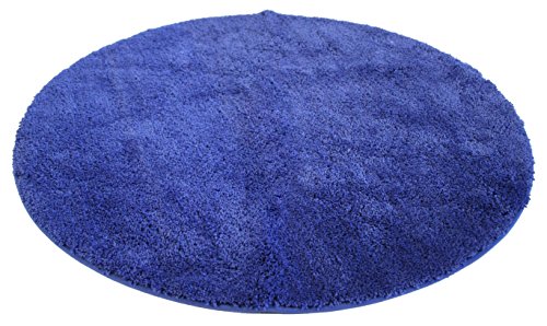 Kinzler J-10001/104 Royalblau Badematte, Mikrofaser, 90 cm rund von Kinzler