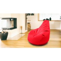 Outdoorfähiger Sitzsack Gamer, ca. 100 x 100 cm, Farbe: Rot von Kinzler