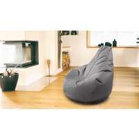 Outdoorfähiger Sitzsack Gamer, ca. 100 x 100 cm, Farbe:Anthrazit von Kinzler