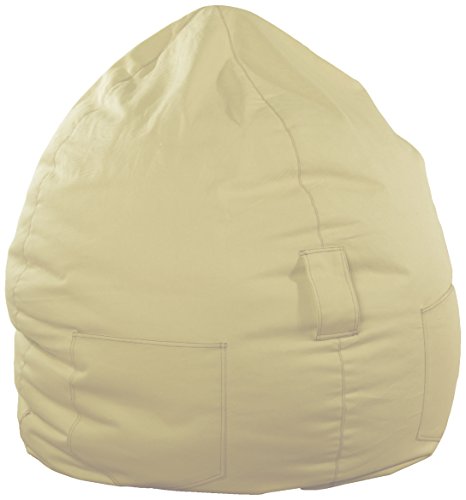 Kinzler S-10054/01 Sitzsack Kimi, ca. Ø75 x H95 cm, klassische Tropfenform, Outdoor Indoor, in vielen verschiedenen Farben, mit Innensack, natur von Kinzler