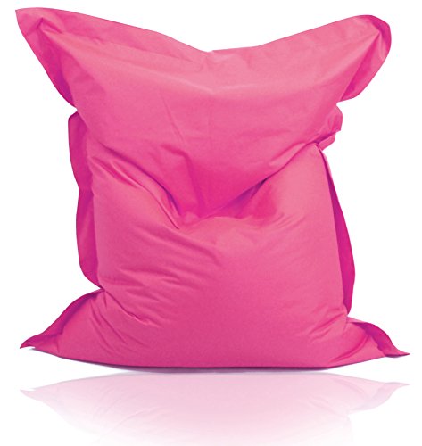 Kinzler S-10137/12 XXL Riesensitzsack, 140x180 cm, neue Styroporkügelchen, Sitzsack Outdoor Indoor, in vielen verschiedenen Farben, mit Innensack, pink von Kinzler