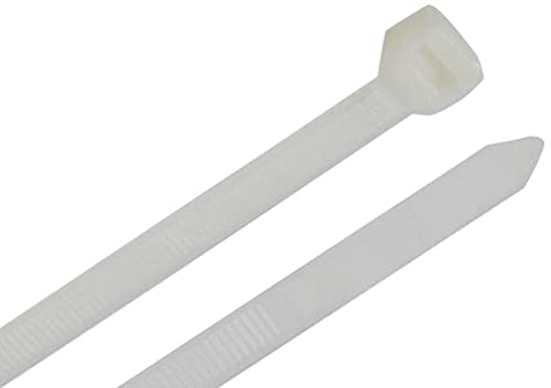 Kinzo 871125272103 Kabelbinder, weiß, 100 x 2.5 mm, 100 Stück von Kinzo