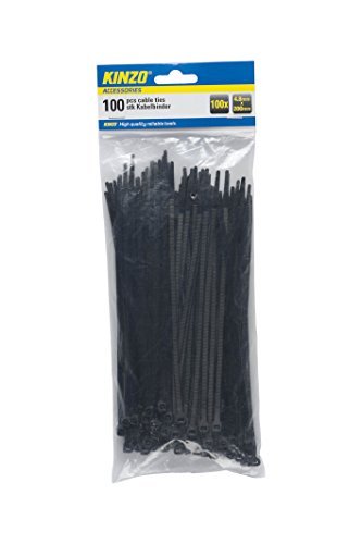 KINZO 72116 200 x 4,8 mm, Schwarz von Kinzo