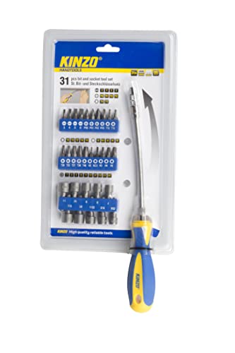 KINZO Bit und Socket Tool Set 31 Stück, 54205 von Kinzo
