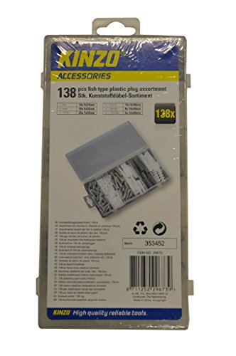 KINZO Plastic Plug Assortment 138 Stück, 29673 von Kinzo