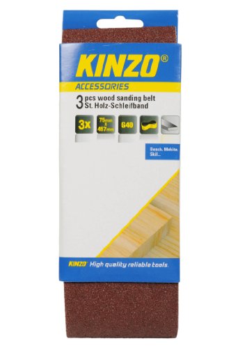 KINZO Wood Sanding Belt 3-teilig, 71745 von Kinzo