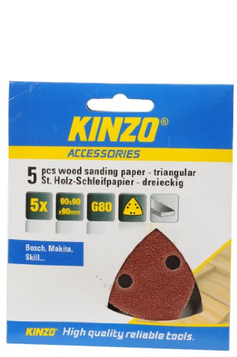 KINZO Wood Sanding Paper triangular, 71728 von Kinzo