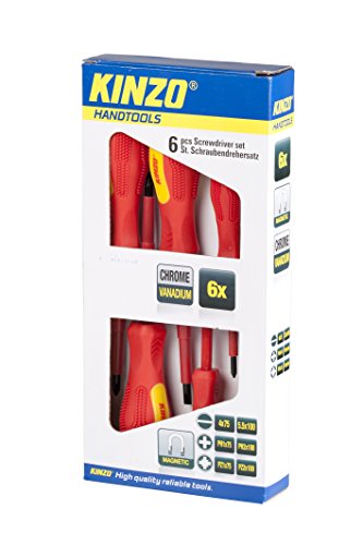Kinzo 72027 Vanadium GS Schraubendreher-Set, Chrom von Kinzo