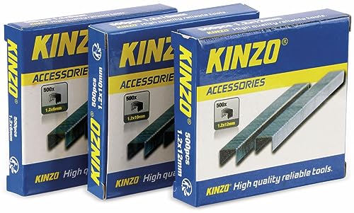 Kinzo 72181 Agraffe, 3 x 500 Teile Blau von Kinzo