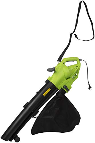 Kinzo DT2250A Laubbläser mit Auffangsack 3000W 3-in-1 Saug- und Mulchbläser, Grün von Kinzo