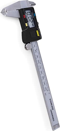Kinzo Digitaler Messschieber - Messbereich bis zu 15 CM - mit Aufbewahrungsbox - Edelstahl - Ablesung in mm oder Zoll - Silber Kinzo Digitaler Messschieber - Messbereich bis zu 15 CM - mit Aufbewahrungsbox - Edelstahl - Ablesung in mm oder Zoll - Silber von Kinzo