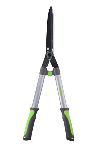 Kinzo Heckenschere – 65 cm – mit Llaflon Klingen – extra robust – Edelstahl – antihaftbeschichtete Klingen – Grau/Grün Kinzo Heckenschere – 65 cm – mit Llaflon Klingen – extra robust – Edelstahl – antihaftbeschichtete Klingen – Grau/Grün von Kinzo