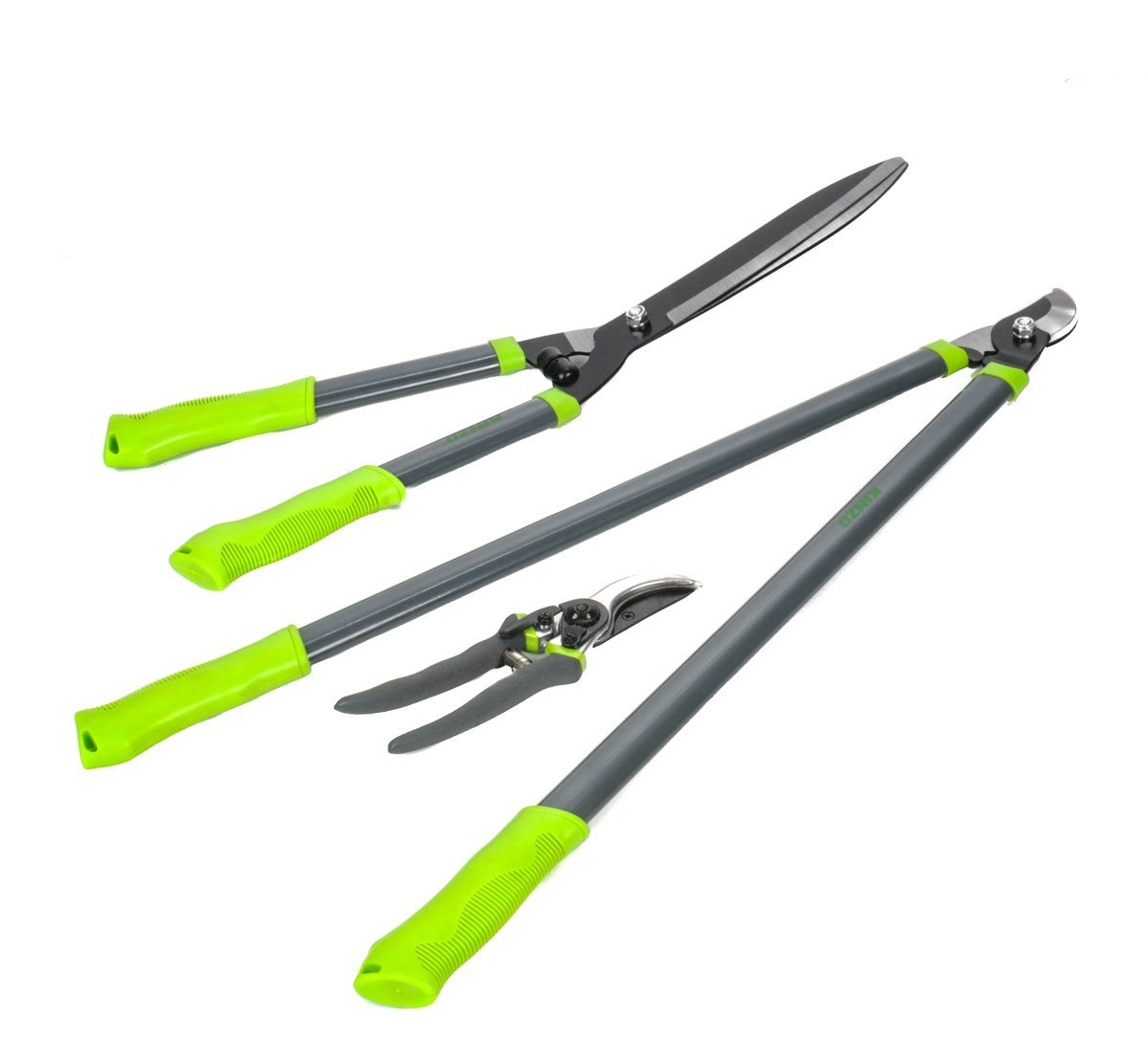 Kinzo Heckenschere Gartenschere Set, Bypass Astschere Heckenschere Rebschere Rosenschere von Kinzo