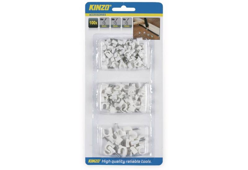 Kinzo Nagelschelle KINZO Nagelschellen-Set 100 Stück, 6/8/10 mm von Kinzo