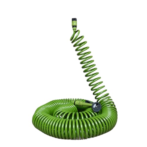 Kinzo Spiral Gartenschlauch Set 30M - automatisch wickelnder Gartenschlauch - inkl. Sprühkopf von Kinzo