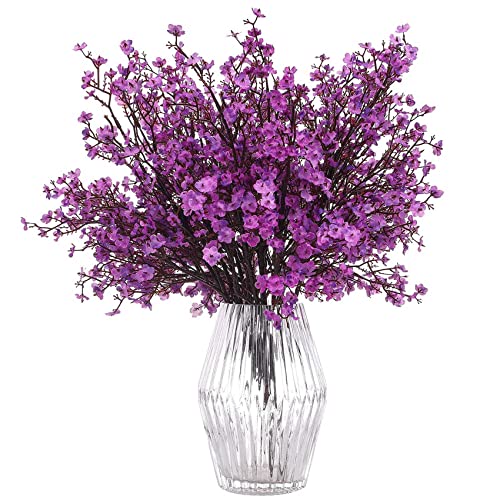 Kioball 12 StüCke FäLschung BlumenfäLschung Babys Atemblumenmasse KüNstlicher Gypsophila Blumenstrauß Aus Seidenblumen für Festival Dekoration D von Kioball