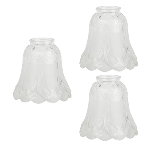 Kioball Milchglas Lampenschirm Muschel Lampenfassung Kronleuchter Wandlampe Tischlampe Deckenlampe Lampenzubehör DIY Home von Kioball