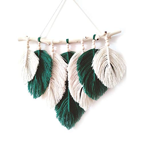 Kioball Studio Kleidung Hause Fotografie Requisiten Geschenk Boho Dekoration Makramee Blatt Wand Kopfteil GrüNes Kioball Studio Kleidung Hause Fotografie Requisiten Geschenk Boho Dekoration Makramee Blatt Wand Kopfteil GrüNes von Kioball
