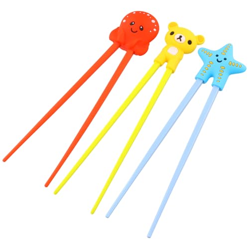 Essstäbchen Kinder, 3 Paare Stäbchen Kinder mit Tiermotiv, Wiederverwendbare Training Essstäbchen Helfer, Rutschfeste Stäbchen, Stäbchen Hilfe für Erwachsene, Anfänger, Kinder, Senioren Essstäbchen Kinder, 3 Paare Stäbchen Kinder mit Tiermotiv, Wiederverwendbare Training Essstäbchen Helfer, Rutschfeste Stäbchen, Stäbchen Hilfe für Erwachsene, Anfänger, Kinder, Senioren von Kioiner