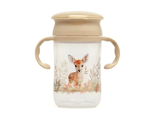 Kiokids Beige Deer Learning Cup Step 3 330ml von Kiokids